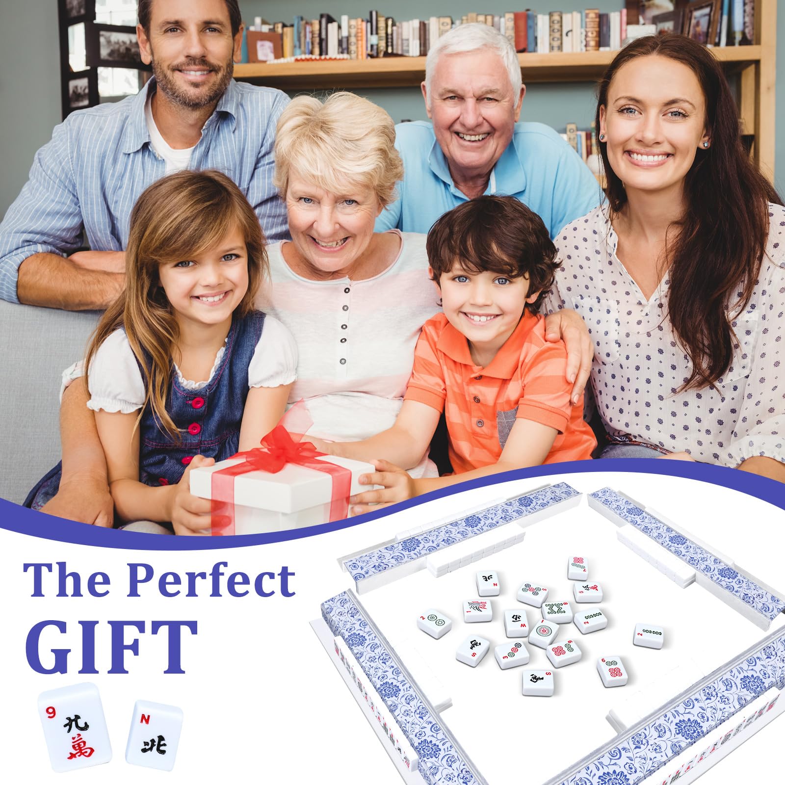 Amazon.com: LaRandom 4 Pack Magnetic Chinoiserie Mahjong Tile